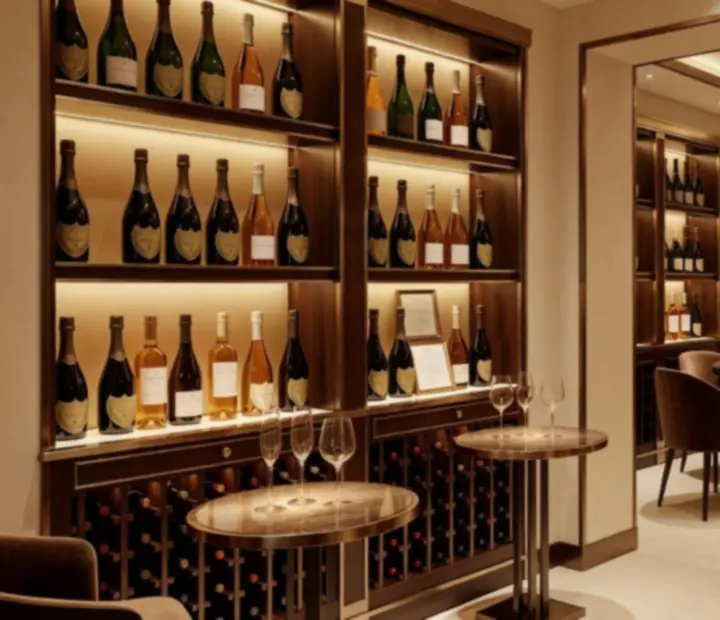 Champagne és borospince exkluzív tálalással